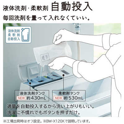 日立 HITACHI 全自動洗濯機 ビートウォッシュ 洗濯12.0kg 簡易乾燥