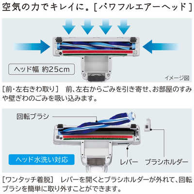 日立 HITACHI キャニスター掃除機 紙パック式 ホワイト CV-KV70L-W の