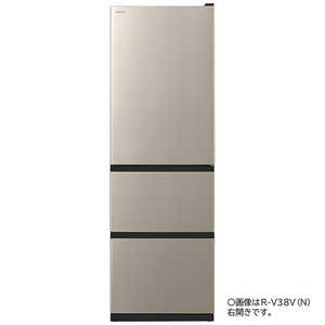 日立 HITACHI 冷蔵庫 3ドア 375L 左開き Vタイプ 幅60cm ライトゴールド R-V38VL-N 日立 HITACHI 冷蔵庫 3ドア 375L 左開き Vタイプ 幅60cm ライトゴールド R-V38VL-N