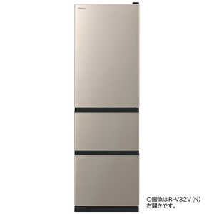日立 HITACHI 冷蔵庫 3ドア 315L 左開き Vタイプ 幅54cm ライトゴールド R-V32VL-N 日立 HITACHI 冷蔵庫 3ドア 315L 左開き Vタイプ 幅54cm ライトゴールド R-V32VL-N