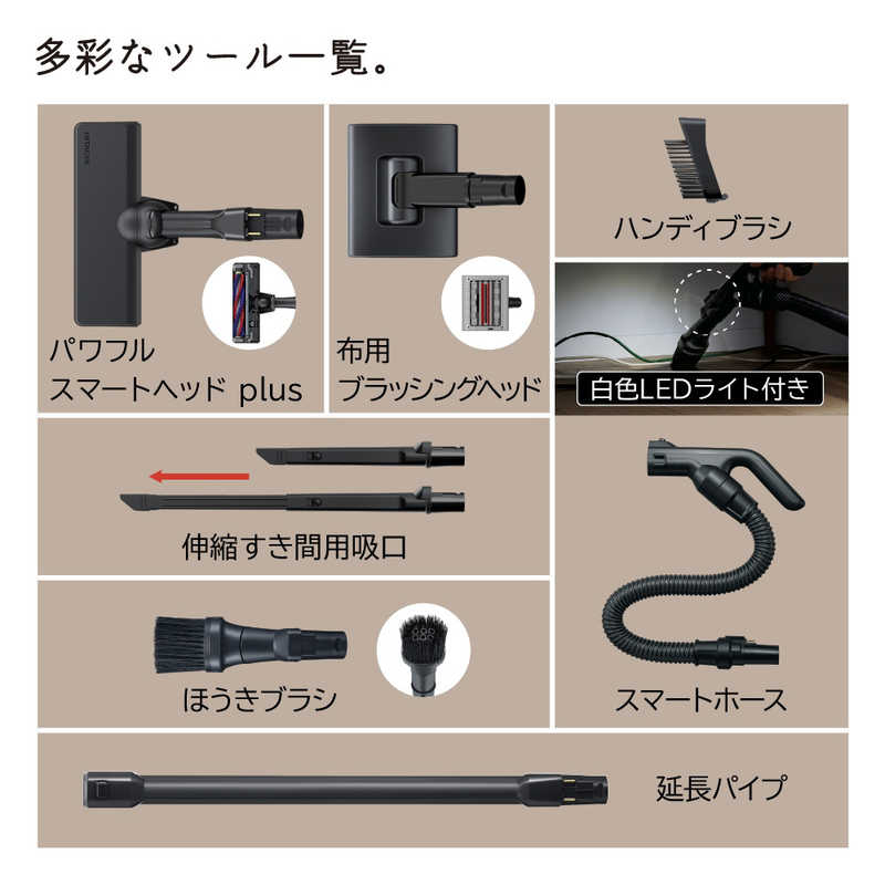 日立　HITACHI 日立　HITACHI スティック型掃除機 ［サイクロン式 /コードレス］ サテンブラック PV-BH900SM-K PV-BH900SM-K