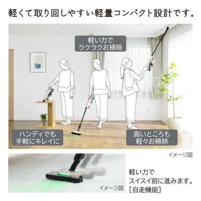 日立 HITACHI スティッククリーナー ラクかるスティック サイクロン式