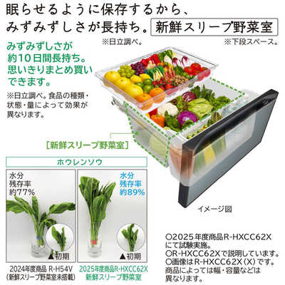 日立 HITACHI 冷蔵庫 6ドア 540L フレンチドア(観音開き) HXC