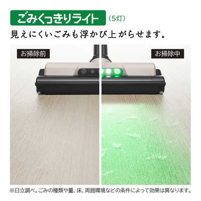 日立 HITACHI スティッククリーナー 紙パック式 コードレス ベージュ
