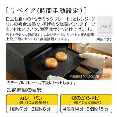 オーブンレンジ　ヘルシーシェフ　テーブルプレート　３枚セット 日立 HITACHI スチームオーブンレンジ ヘルシーシェフ ［27L