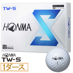 本間ゴルフ ゴルフボール 2024TW-S ［ 12球(1ダース) ］ WHITE BT2403_WH