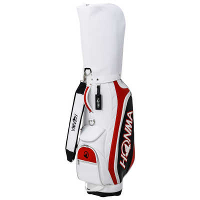 本間ゴルフ ゴルフ用品 キャディバック ホワイト/ネイビー