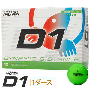 本間ゴルフ ゴルフボール D1ボール ［12球(1ダース)］ グリーン BT126020014GR