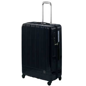 ＜コジマ＞ 東急ハンズ スーツケース ジップタイプ 90L hands+(ハンズプラス)ライト ミッドナイトブルー 18H+TT003画像
