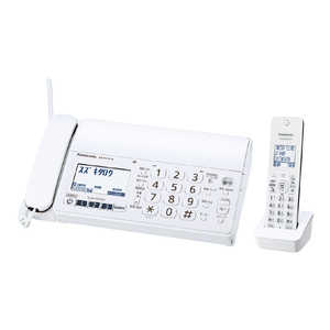 パナソニック　Panasonic FAX電話機 おたっくす ホワイト [子機1台 /普通紙] KX-PZ210DL-W ホワイト