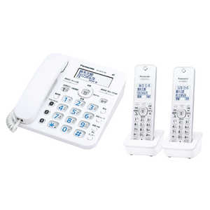 パナソニック　Panasonic 電話機 [子機2台] ホワイト VE-GZ31DW