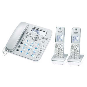 パナソニック　Panasonic 電話機 [子機2台/コードレス] RU･RU･RU(ル･ル･ル) デジタルコードレス電話機 シルバー VE-GZ31DW