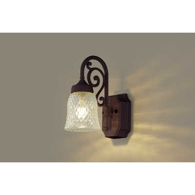 パナソニック Panasonic 玄関照明 ダークブラウンメタリック [電球色  