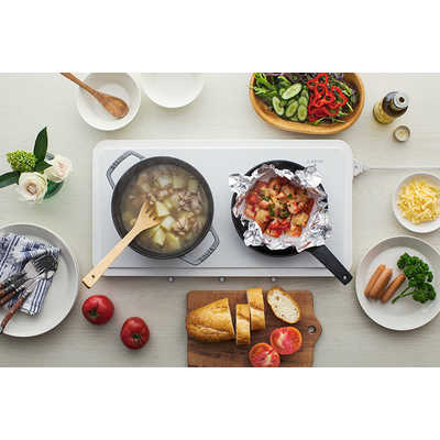 パナソニック IHデイリーホットプレート ホワイト ぶれ KZ-CX1-W 