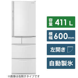 パナソニック　Panasonic 冷蔵庫　ハーモニーホワイト NR-EV41S5L-W