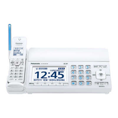 パナソニック　Panasonic FAX電話機 おたっくす ホワイト [子機1台 /普通紙] KX-PZ720DL-W