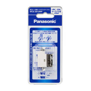 パナソニック　Panasonic 埋込ホーム用高シールドテレビターミナル(電流通過形)(10~3224MHz)(ホワイト)/P WCS3013WP