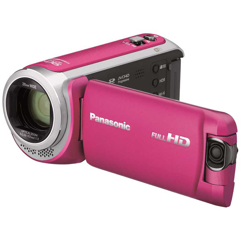 パナソニック　Panasonic パナソニック　Panasonic ビデオカメラ [フルハイビジョン対応] HC-W590M ピンク HC-W590M ピンク