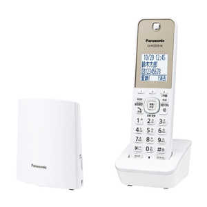 パナソニック　Panasonic 電話機 [子機1台/コードレス] 親機コードレスタイプ デジタルコードレス留守番電話機 VE-GZL40DL-W ホワイト
