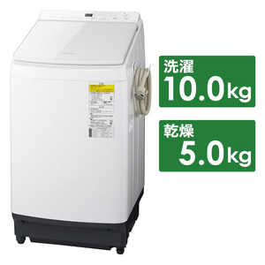 パナソニック　Panasonic 縦型洗濯乾燥機 FWシリーズ 洗濯10.0kg 乾燥5.0kg ヒーター乾燥(水冷・除湿タイプ)  NA-FW100K7-W ホワイト