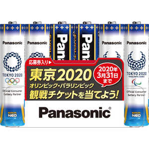 パナソニック　Panasonic 【単4形】6本 アルカリ乾電池 「エボルタネオ」　東京2020オリンピック・パラリンピック特別パック　LR03NJTP/6S LR03NJTP6S