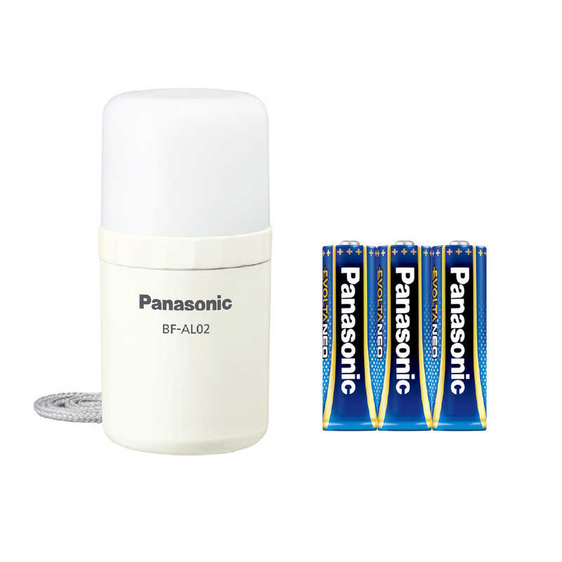 パナソニック　Panasonic パナソニック　Panasonic 乾電池エボルタNEO付きLEDランタン BF-AL02K-W ホワイト BF-AL02K-W ホワイト