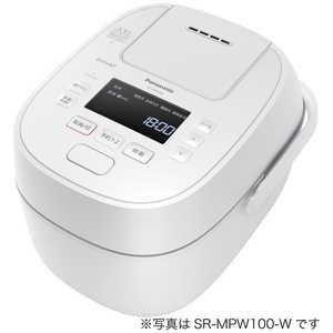 パナソニック　Panasonic 炊飯器 1升 おどり炊き ホワイト 可変圧力IH SR-MPW180-W