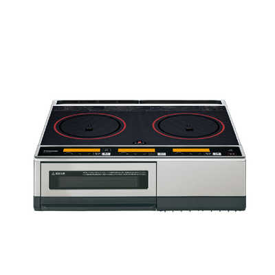 パナソニック　Panasonic　据え置き型IHクッキングヒーター 15A [59cm幅 2口IH] ブラック/シルバー(宅配商品)　KZ-KL22E3 パナソニック Panasonic 据え置き型IHクッキングヒーター 15A [59cm幅