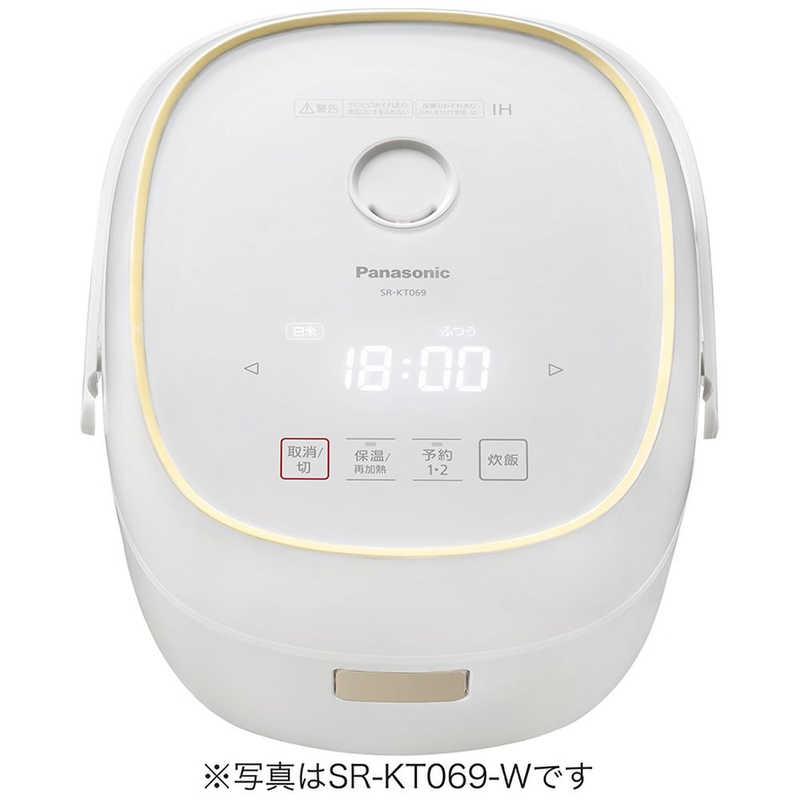 パナソニック　Panasonic パナソニック　Panasonic 炊飯器　ホワイト SR-KT069-W SR-KT069-W