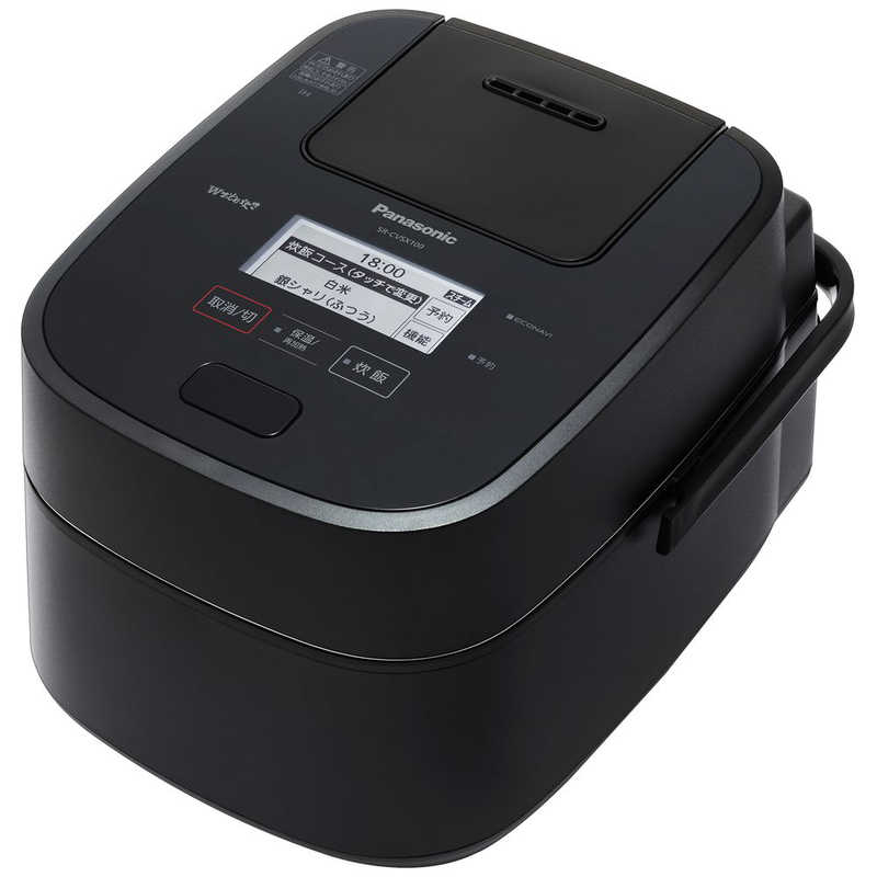 パナソニック　Panasonic パナソニック　Panasonic 炊飯器 1升 Wおどり炊き ブラック 可変圧力スチームIH SR-CVSX180-K SR-CVSX180-K
