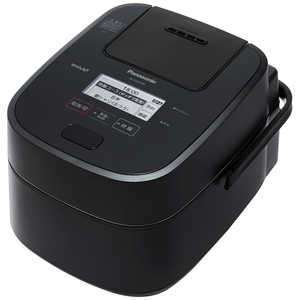 パナソニック　Panasonic 炊飯器 1升 Wおどり炊き ブラック 可変圧力スチームIH SR-CVSX180-K