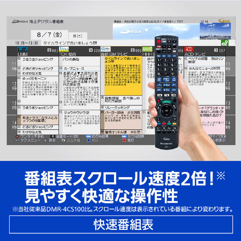 パナソニック　Panasonic パナソニック　Panasonic 【アウトレット】ブルーレイレコーダー DIGA(ディーガ) 4TB 3番組同時録画 4Kチューナー内蔵 DMR-4CT401 DMR-4CT401