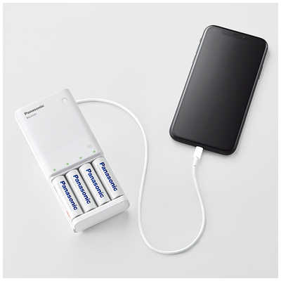 パナソニック Panasonic USB入出力付充電器 [充電器のみ /単3形～単4形