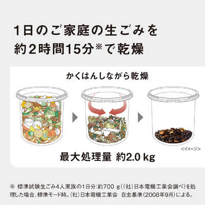 パナソニック Panasonic 生ごみ処理機 リサイクラー シルバー MS-N53XD