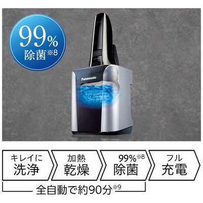パナソニック　Panasonic リニアシェーバー LAMDASH(ラムダッシュ) シルバー調 [5枚刃 /国内・海外対応] ES-CLV9FX-S