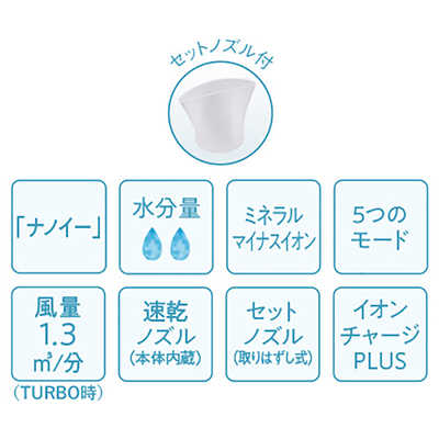 パナソニック Panasonic ヘアードライヤー 高浸透 [国内専用