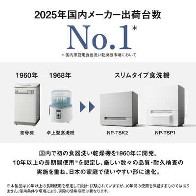 パナソニック Panasonic 食器洗い乾燥機食器点数21～30点 ［1～4人用