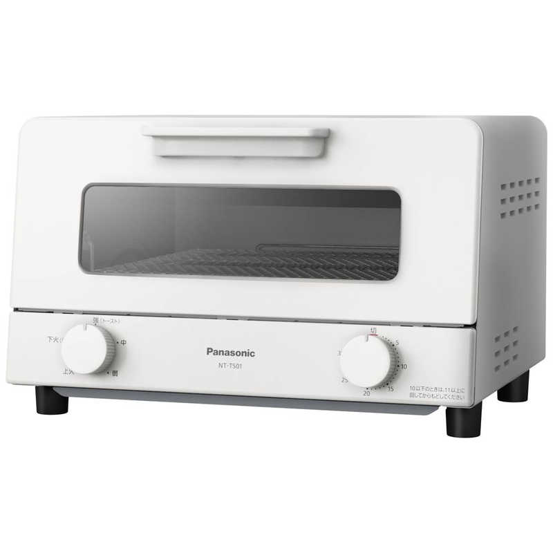 パナソニック　Panasonic パナソニック　Panasonic オーブントースター 1200W/食パン４枚 ホワイト NT-T501-W NT-T501-W