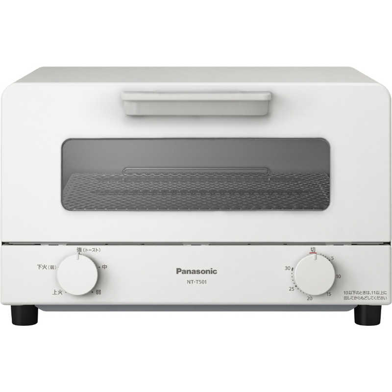 パナソニック　Panasonic パナソニック　Panasonic オーブントースター 1200W/食パン４枚 ホワイト NT-T501-W NT-T501-W