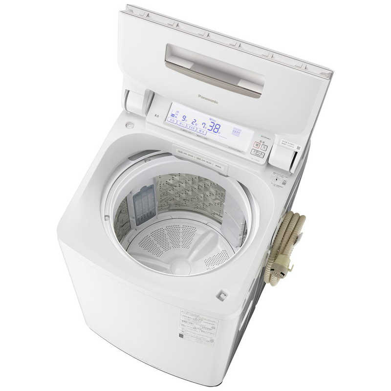 パナソニック　Panasonic パナソニック　Panasonic 全自動洗濯機 Jconcept（Jコンセプト）JFAシリーズ 洗濯8.0kg 泡洗浄 NA-JFA808-W クリスタルホワイト NA-JFA808-W クリスタルホワイト