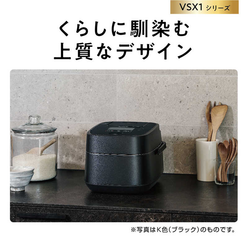 パナソニック　Panasonic パナソニック　Panasonic 炊飯器 1升 おどり炊き スチーム&可変圧力 圧力IH ブラック SR-VSX181-K SR-VSX181-K