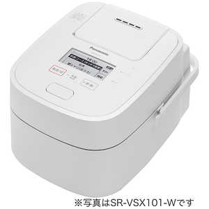 パナソニック　Panasonic 炊飯器 1升 おどり炊き スチーム&可変圧力 圧力IH ホワイト SR-VSX181-W