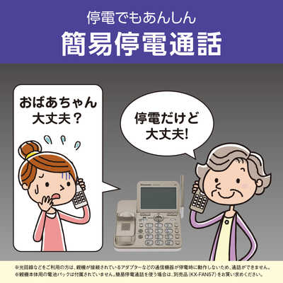 パナソニック Panasonic 電話機 パールホワイト [ 子機1台