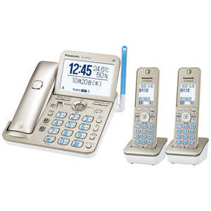 パナソニック　Panasonic コードレス電話機 シャンパンゴールド [子機2台] VE-GD78DW-N