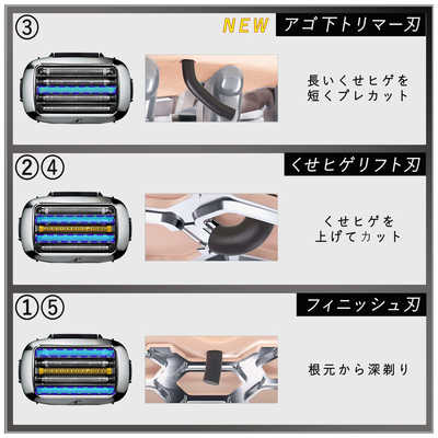 パナソニック Panasonic メンズシェーバー ラムダッシュ シルバー調 [5