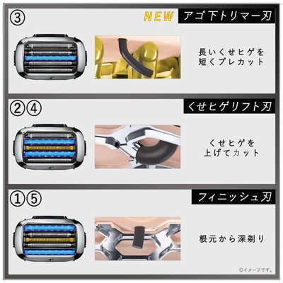 パナソニック Panasonic メンズシェーバー ラムダッシュ 茶 [5枚刃  