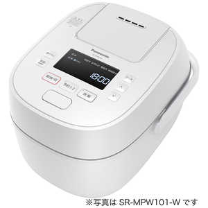 パナソニック　Panasonic 炊飯器 1升 おどり炊き 圧力IH ホワイト SR-MPW181-W
