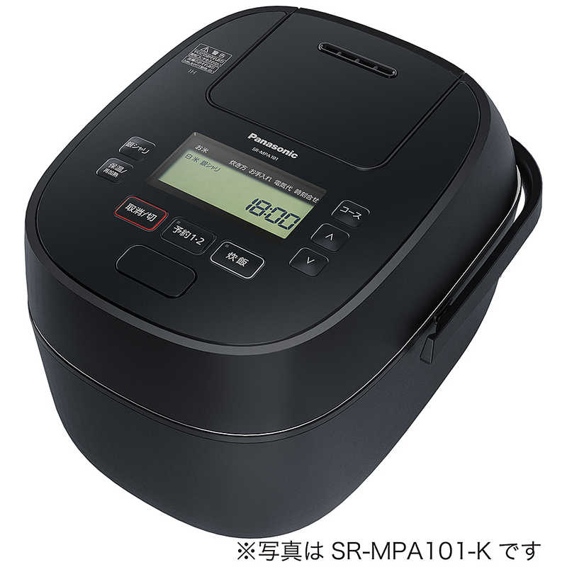 パナソニック　Panasonic パナソニック　Panasonic 炊飯器 1升 可変圧力 おどり炊き 圧力IH ブラック SR-MPA181-K SR-MPA181-K