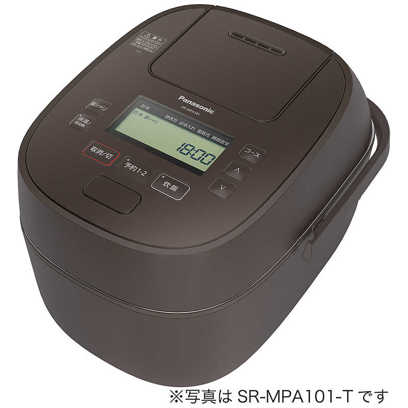 パナソニック　Panasonic パナソニック　Panasonic 炊飯器 1升 可変圧力 おどり炊き 圧力IH ブラウン SR-MPA181-T SR-MPA181-T