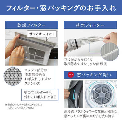 パナソニック Panasonic ドラム式洗濯乾燥機 (右開き) LXシリーズ 洗濯